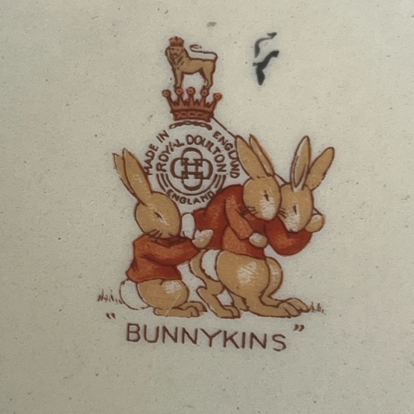 Bunnykins 1936 Royal Doulton UK English Fine Bone China Cereal Bowl, Plate, Book - Picture 4 of 9